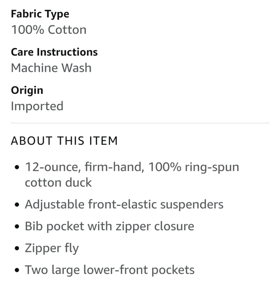 Carhartt Men's Zip To Thigh Bib Overall Unlined - Picture 3 of 6